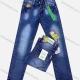 Wholesale Men's Casual Distressed Wash Button Closure Pockets Denim Jeans 25# Clothing Wholesale Market Liuhua