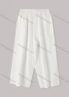 Wholesale Woman's Casual Loose Elastic Waist Plain Wide Leg Pant - Liuhuamall
