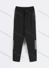 Wholesale Men's Sporty Plain Reflective Stripes Drawstring Zipper Pockets Pants - Liuhuamall