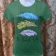 Wholesale Women's Casusal Letter & Feather Print Round Neck Short Sleeve Tee 57# Clothing Wholesale Market Liuhua