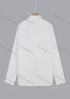 Wholesale Men's Casual Button-down Collar Long Sleeve Embroidered Label Plain Long Shirts - Liuhuamall