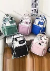Wholesale Student's Nylon Graffiti Durable Water Resistant School Book Bag Laptops Backpack - Liuhuamall