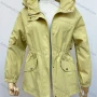Wholesale Women's Casual Hooded Long Sleeve Drawstring Button Front Zipper Plain Windbreaker preview