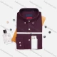Wholesale Men's Formal Plain Long Sleeve Button Down Collared Slim Fit Oxford Cotton Shirts AB220401# Wine Clothing Wholesale Market Liuhua
