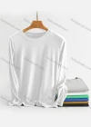 Wholesale Women's Casual Plain Round Neck Long Sleeve Sweater - Liuhuamall