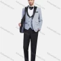 Wholesale Men's 3 Pieces Formal Blazer Slim Fit Waistcoat Wedding Groomsmen Suit Set preview