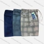 Wholesale Men's Casual 100%Cotton Plaid Print Drawstring Cargo Shorts preview