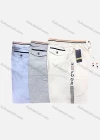 Wholesale Men's Casual 100%Cotton Letter Striped Trim Elastic Waist Drawstring Shorts - Liuhuamall