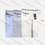 Wholesale Men's Casual 100%Cotton Letter Striped Trim Elastic Waist Drawstring Shorts preview