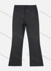 Wholesale Women's Casual Plain Button Closure High Waist Slim Fit Flared Pants - Liuhuamall
