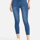 Women's Casual Plain Zipper Fly Pockets Denim Skinny Jean Blue Clothing Wholesale Market -LIUHUA