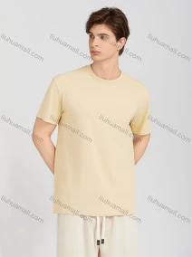 Wholesale Men's Casual Plain Round Neck Short Sleeve T-Shirt T001#, LIUHUA CLOTHING WHOLESALE