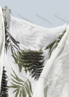 Wholesale Woman's Casual Round Neck Sleeveless Leaf Print Tank Dress With Cardigan Set   - Liuhuamall
