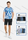 Wholesale Men's Casual Short Sleeve Allover Print T-shirts - Liuhuamall