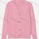 Wholesale Women's Casual Plain V Neck Cable Knit Button Down Cardigan 2295# C631# Clothing Wholesale Market Liuhua