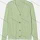 Wholesale Women's Casual Plain V Neck Cable Knit Button Down Cardigan 2295# C649# Clothing Wholesale Market Liuhua