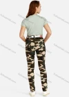 Wholesale Women's Camouflage Print Pocket Skinny Long Pants With Belt - Liuhuamall