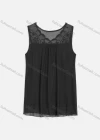 Wholesale Women's Casual Rhinestone Decor Embroidery Lace Appliques Tank Top - Liuhuamall