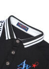 Wholesale Boys Casual Letter Embroidered Striped Short Sleeve Polo Shirt - Liuhuamall