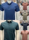 Wholesale Men's Casual Plain Collared Short Sleeve Polo Shirt - Liuhuamall