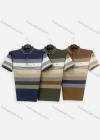 Wholesale Men's Casual Striped Colorblock Short Sleeve Patch Pocket Polo Shirt H1886# - Liuhuamall