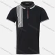 Wholesale Boys Casual Striped Trim Quarter Zip Short Sleeve Polo Shirt Black Clothing Wholesale Market Liuhua