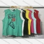 Wholesale Women's Casual Slim Fit Crew Neck Sleeveless Letter Tank Top preview