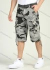 Wholesale Men's Camo Print Belted Flap Pockets Cargo Shorts - Liuhuamall