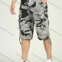 Wholesale Men's Camo Print Belted Flap Pockets Cargo Shorts preview