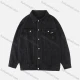 Wholesale Men's Plus Size Button Open Front Collared Basics Denim Jacket With Flap Pockets 8301# Black Guangzhou Clothing Wholesale Market & Suppliers -LIUHUAMALL