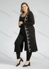 Wholesale Women's Plus Size Casual Long Sleeve Open Front Embroidery Cardigan - Liuhuamall