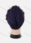 Wholesale Women's Casual Rhinestone Flower Appliques Ruched Headwrap Hat - Liuhuamall