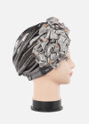 Wholesale Women's Casual Ruched Rhinestone Appliques Headwrap Hat - Liuhuamall