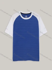 Wholesale Men's Athletic Workout Sporty Breathable Short Sleeve Stitching Colorblock T-shirt S802#, LIUHUA CLOTHING WHOLESALE