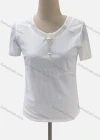 Wholesale Women's Casual Crew Neck Short Sleeve Blouse - Liuhuamall