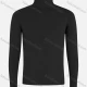 Wholesale Men's Casual Long Sleeve Knit High Neck Plain Sweater Black Clothing Wholesale Market Liuhua