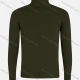 Wholesale Men's Casual Long Sleeve Knit High Neck Plain Sweater Dark Green Clothing Wholesale Market Liuhua