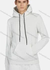 Wholesale Men's Hooded Drawstring Kangaroo Pocket Plain Hoodies & Pants 2-Piece Set 2234# - Liuhuamall