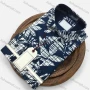 Wholesale Men's Vacation Shirt Collar Long Sleeve Botanical Print Shirt preview