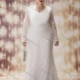 Wholesale Women's Elegant Lace Sleeve Mesh Embroidery Mermaid Hem Evening Dress preview
