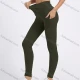 Wholesale Women's Sporty Plain High Waist Elastic Pockets Yoga Workout Leggings 22# Clothing Wholesale Market Liuhua