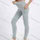 Wholesale Women's Sporty Plain High Waist Elastic Pockets Yoga Workout Leggings 35# Clothing Wholesale Market Liuhua