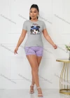 Wholesale Women's Casual Crew Neck Short Sleeve Animal Graphic Slim Fit T-shirt - Liuhuamall