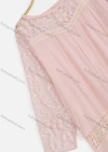 Wholesale Women's Casual Long Sleeve Keyhole Neck Lace Oversized Blouse - Liuhuamall