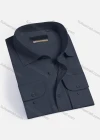Wholesale Men's Casual Plain Long Sleeve Button Down Collared Shirts HT2225-3# - Liuhuamall