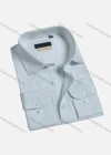 Wholesale Men's Casual Plain Button Down Long Sleeve Collared Shirts A1738-1# - Liuhuamall