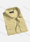 Wholesale Men's Casual Plain Button Down Long Sleeve Collared Shirts A1738-1# - Liuhuamall