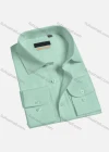 Wholesale Men's Casual Plain Button Down Long Sleeve Collared Shirts A1738-1# - Liuhuamall