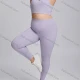 Wholesale Women's Plus Size Yoga Wear Elastic Quick-Drying Running & Fitness Wear Outdoor Training Sortswear Set Lavender Clothing Wholesale Market Liuhua