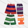 Wholesale Men's Casual Letter Print Striped Colorblock Flap Pockets Drawstring Shorts CP002# preview
